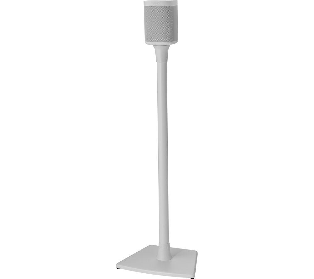 Sanus WSS21-W2 Wireless Speaker Stand designed for Sonos One, Play:1 and Play:3 - Single (White)