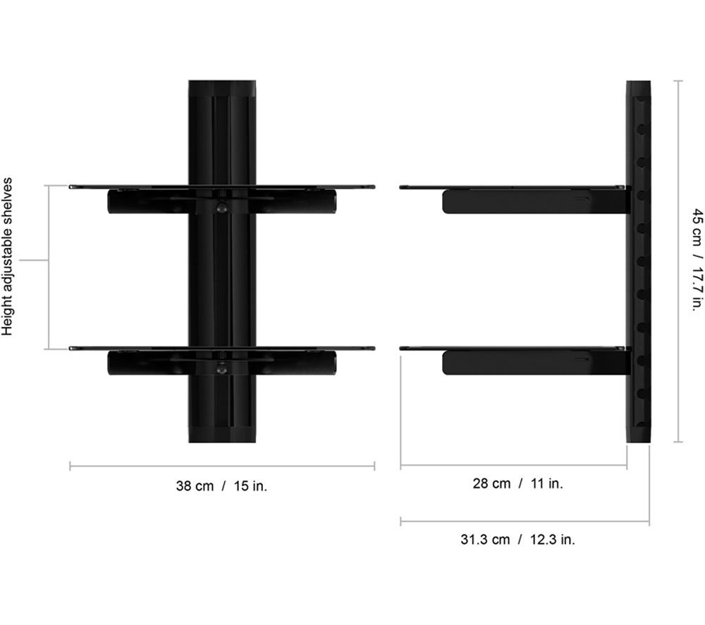 AVF AS200 Fixed AV Shelving image number 5 of 5