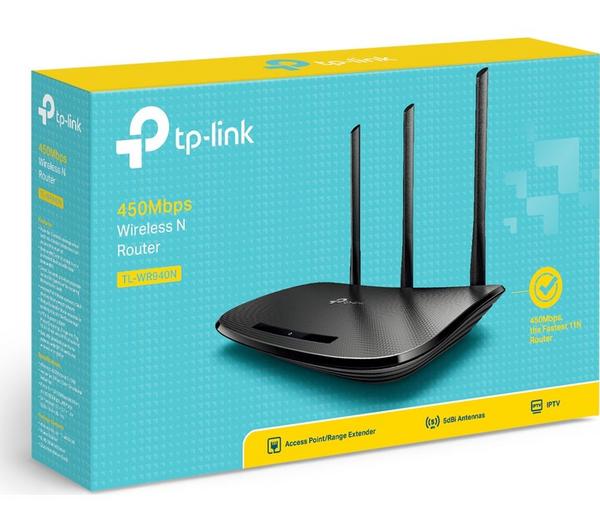 TP-LINK TL-WR940N WiFi Cable & Fibre Router - N450, Single-band image number 2