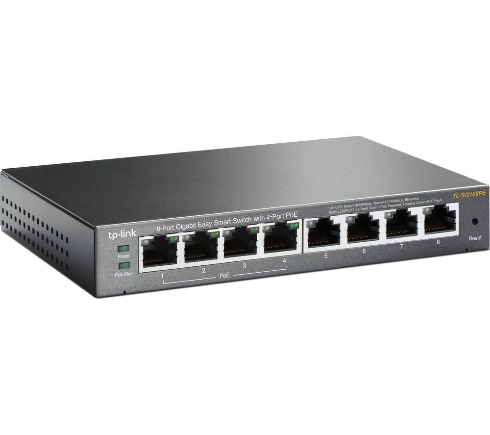TP-LINK TL-SG108PE Managed Network Switch - 8 Port image number 3 of 6