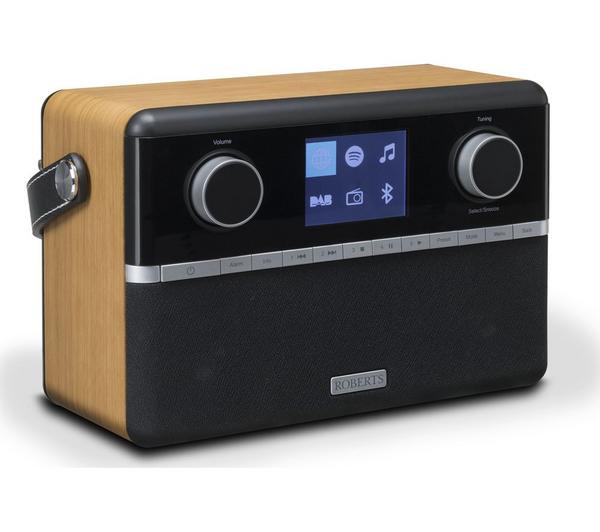 ROBERTS Stream 94i Portable DAB+/FM Smart Bluetooth Radio - Black & Wood image number 0