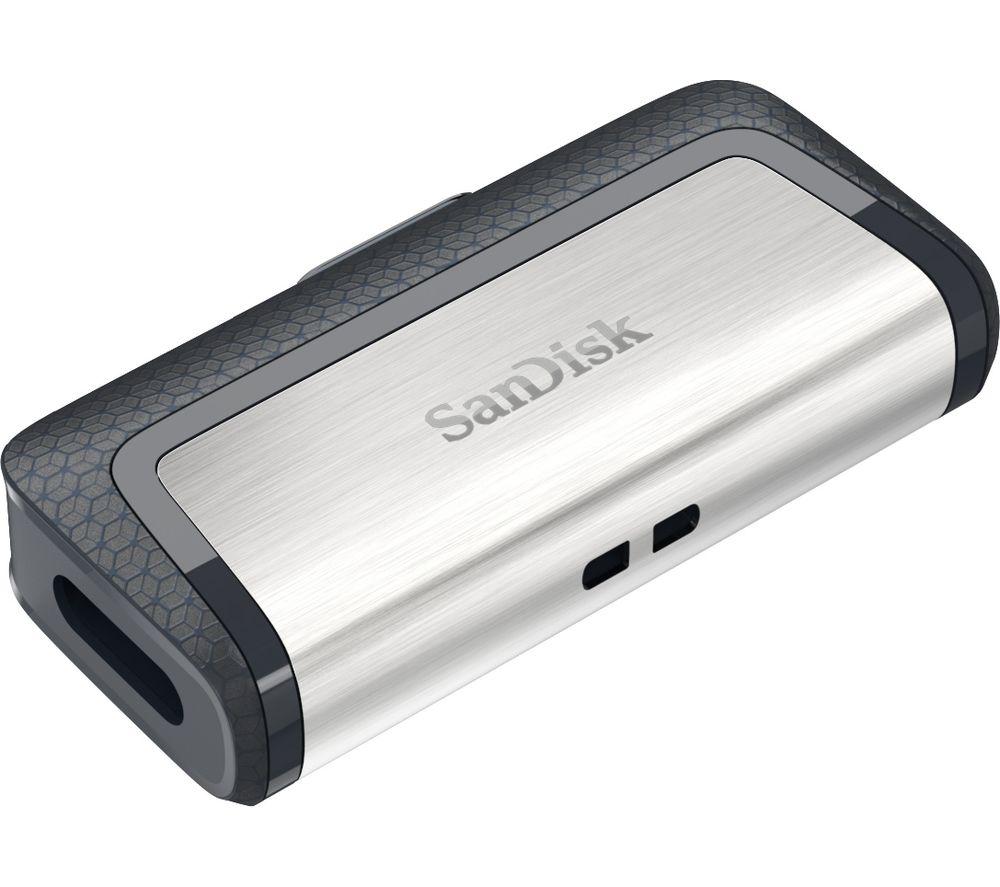 SANDISK Ultra USB Type-C & USB 3.1 Dual Memory Stick - 64 GB, Silver
