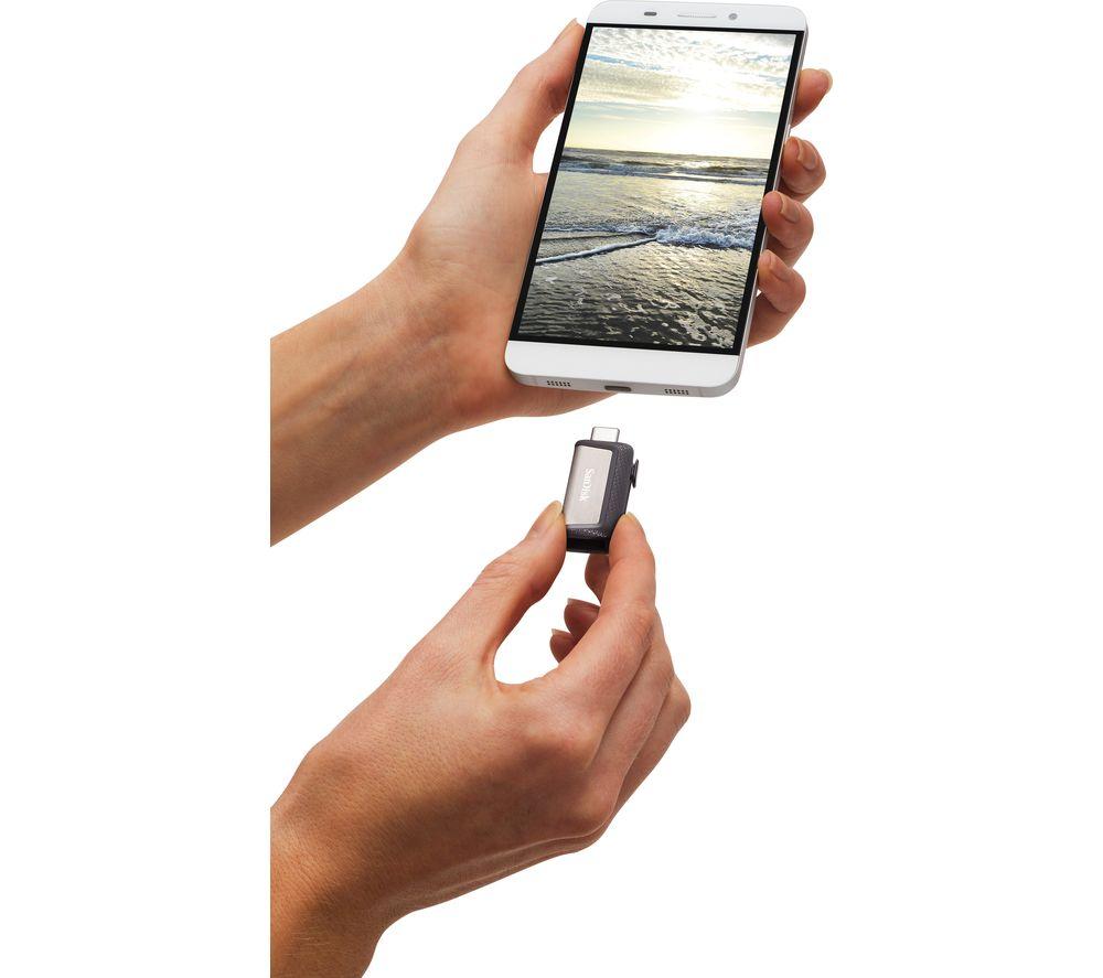 SANDISK Ultra USB Type-C & USB 3.1 Dual Memory Stick - 64 GB, Silver image number 5 of 5