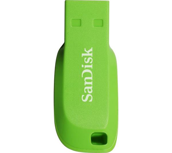 SANDISK Cruzer Blade USB 2.0 Memory Stick - 32 GB, Green image number 0