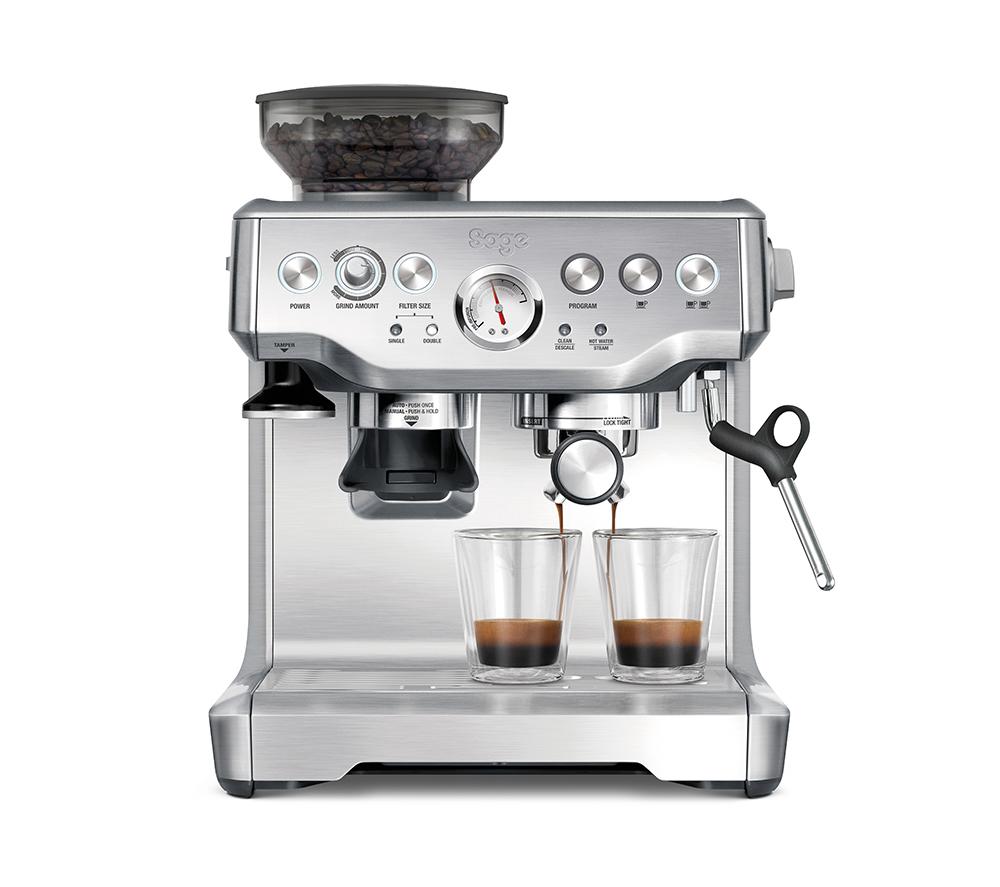 SAGE The Barista Express BES875 Bean to Cup Coffee Machine - Stainless Steel, Stainless Steel