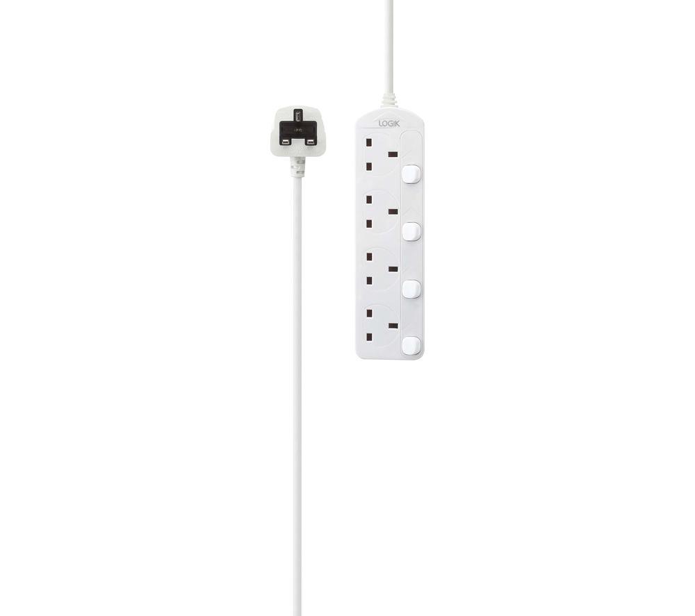LOGIK L4WAY4M18 4-Socket Extension Lead - 4 m image number 2 of 2