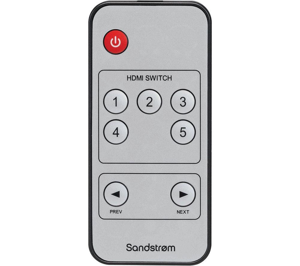 SANDSTROM SHDSW18 5-Port HDMI Switch Box image number 3 of 4