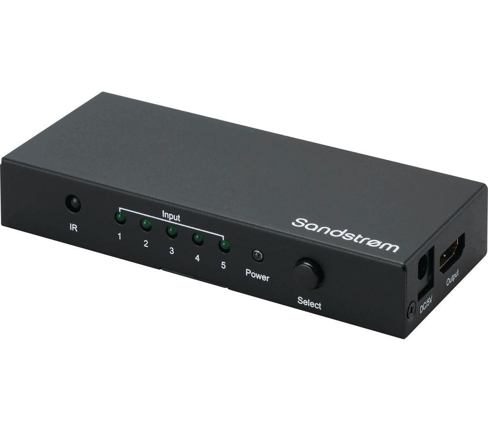 SANDSTROM SHDSW18 5-Port HDMI Switch Box image number 4 of 4