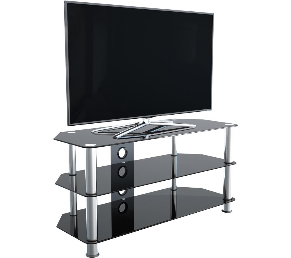 AVF 1000 mm TV Stand for up to 50" TVs - Black & Chrome image number 5 of 6