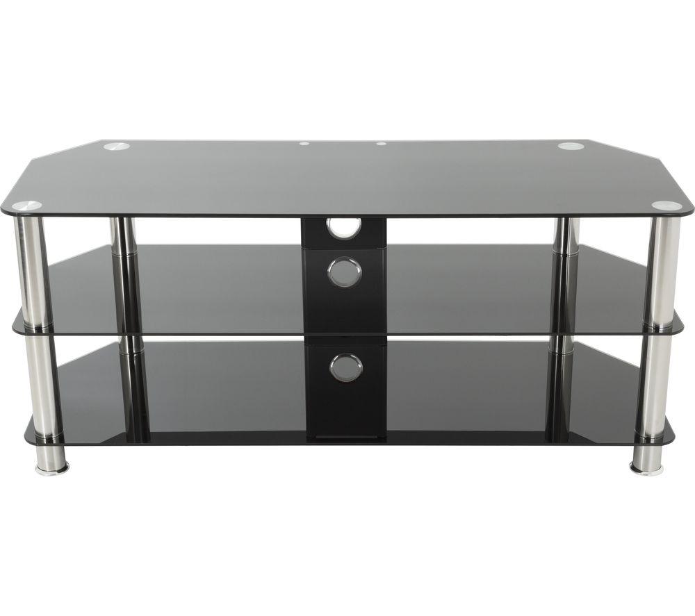 Glass store tv console