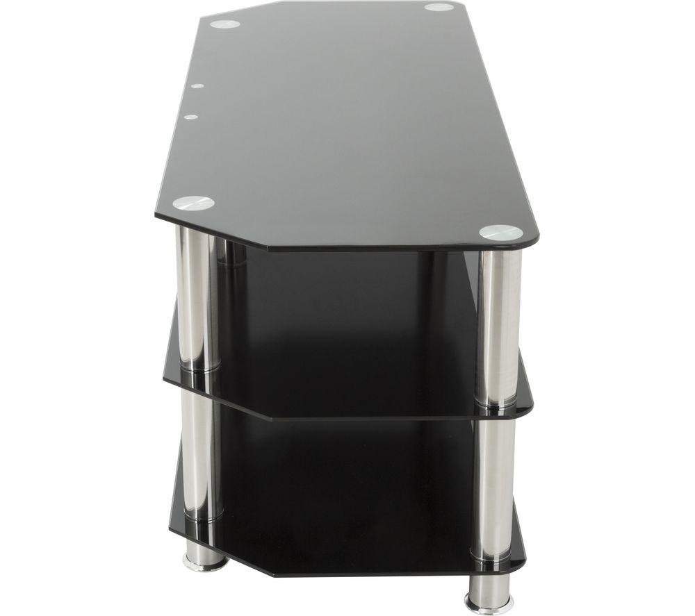 AVF 1400 mm TV Stand for up to 55" TVs - Black & Chrome image number 2 of 6