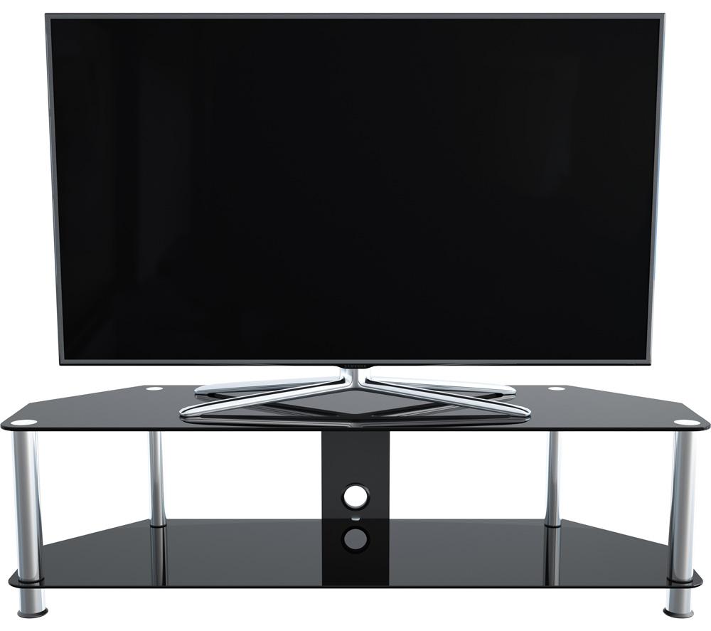 AVF Classic SDC1400CM 1400 mm TV Stand - Black & Chrome image number 4 of 5