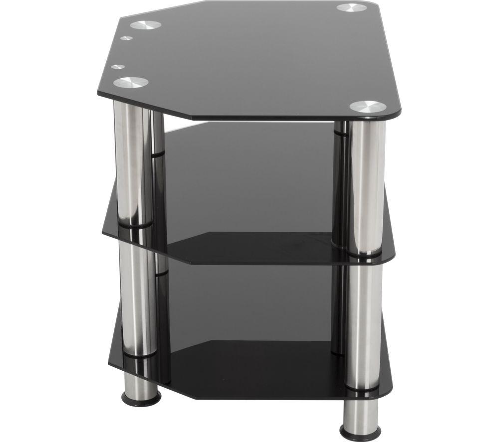 AVF 600 mm TV Stand for up to 32" TVs - Black & Chrome image number 2 of 6