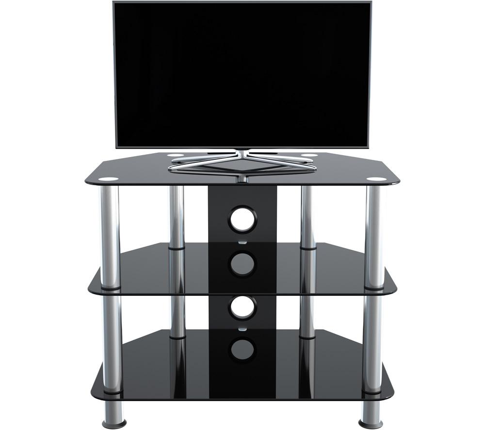 AVF 600 mm TV Stand for up to 32" TVs - Black & Chrome image number 4 of 6