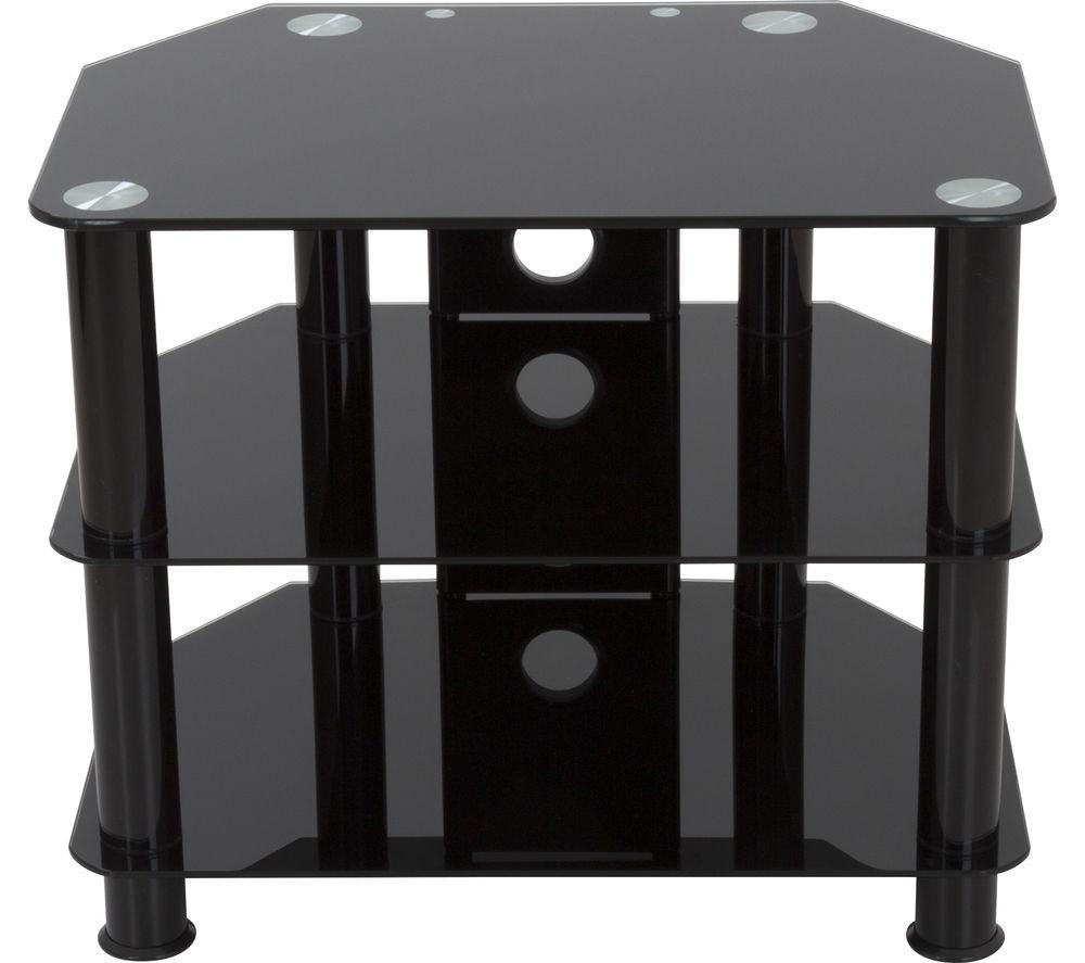 AVF 35793 Universal Glass and Legs TV Stand for up to 32 TVs - Black