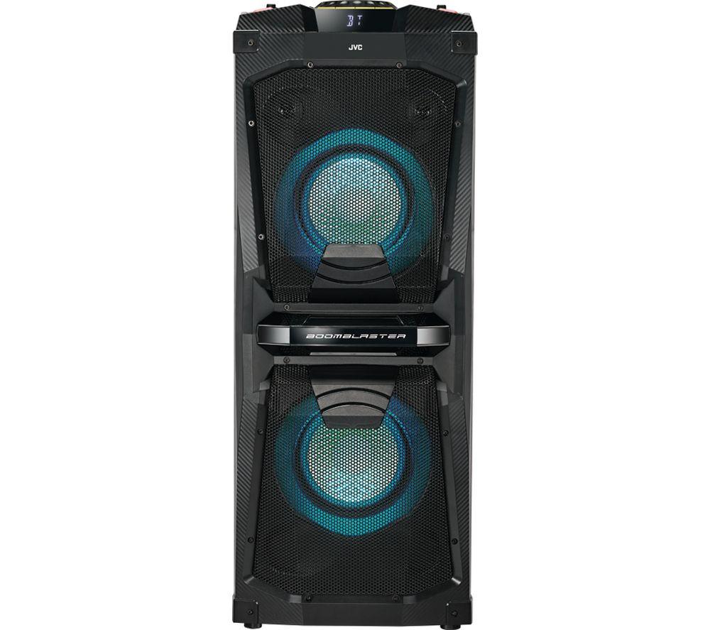 JVC MX-D528B Bluetooth Megasound Party Speaker - Black, Black