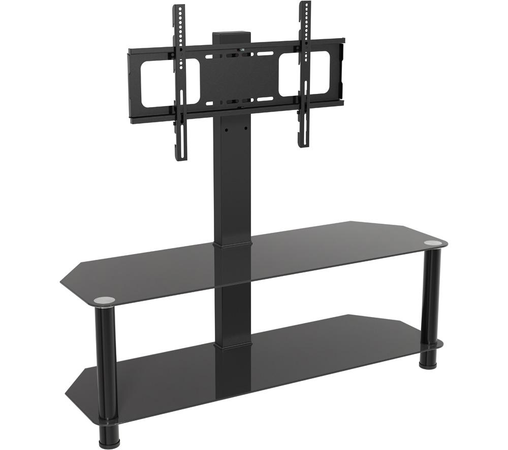 AVF 35801 Universal Glass and Legs Cantilever TV Stand for up to 65 TVs - Black