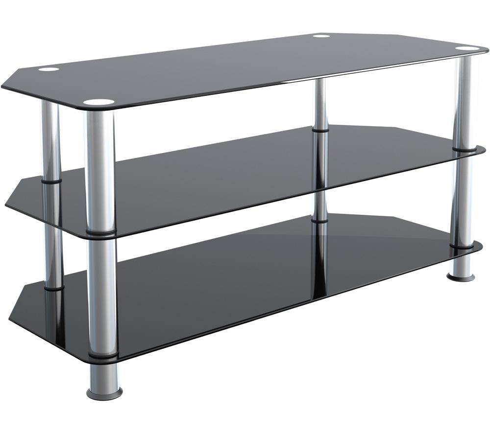 AVF SDC1000 TV Stand for up to 50" TVs - Black & Chrome image number 3 of 6