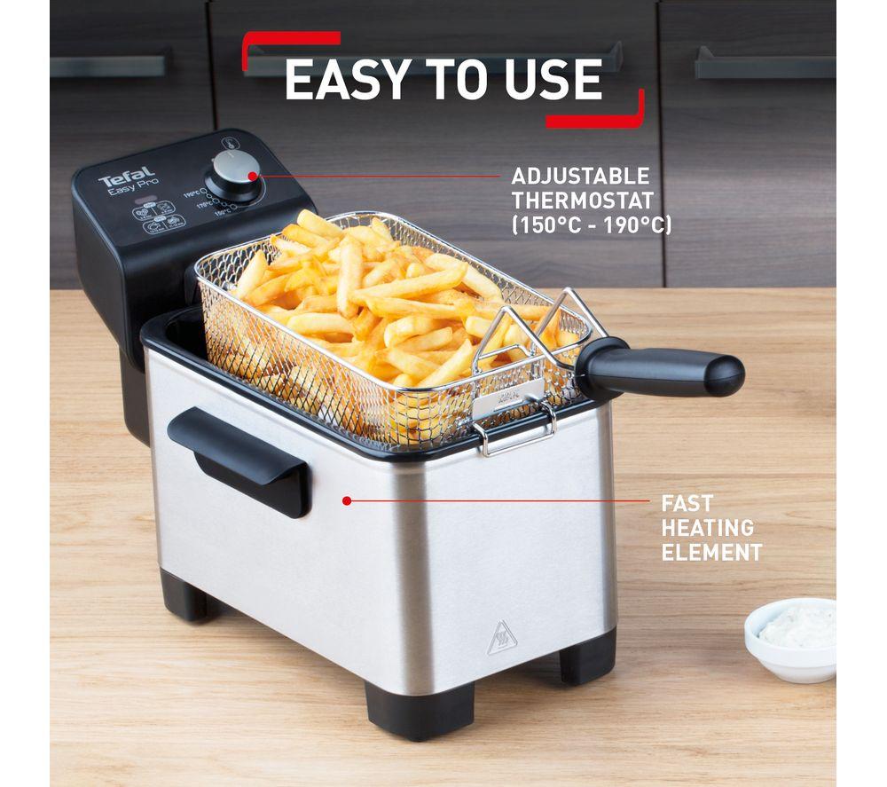 Tefal FR333040 2100W Easy Pro 3L Deep Fat Fryer – SS 1.2kg Food Capacity