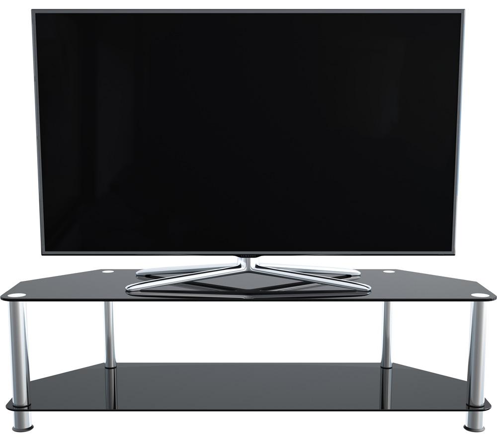 AVF SDC1400 TV Stand for up to 65" TVs - Black & Chrome image number 4 of 6