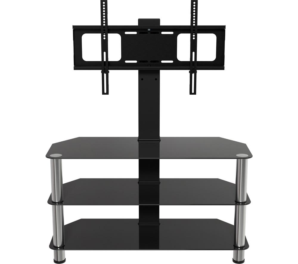 AVF SDCL900 900 mm TV Stand with Bracket for up to 65" TVs - Black & Chrome image number 3 of 7