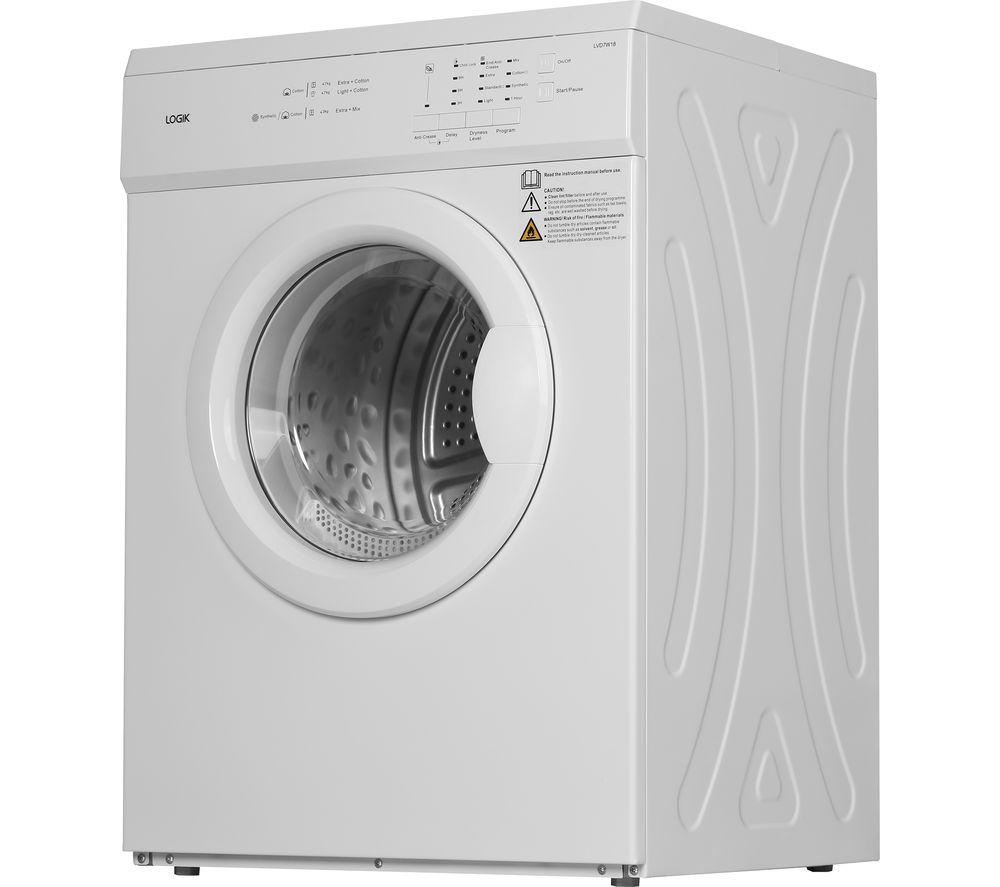 LOGIK LVD7W18 7 kg Vented Tumble Dryer - White image number 3 of 5