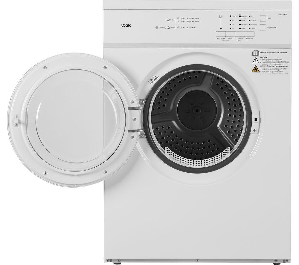Buy LOGIK LVD7W18 7 kg Vented Tumble Dryer White Currys