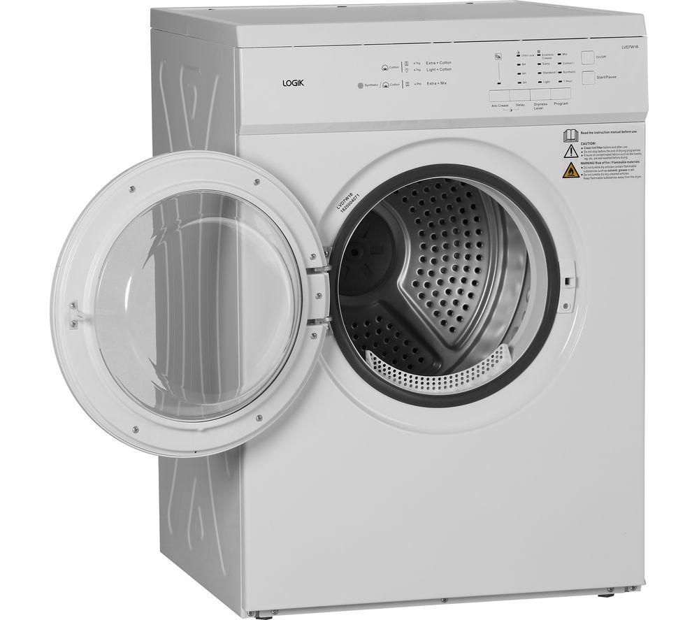 LOGIK LVD7W18 7 kg Vented Tumble Dryer - White image number 5 of 5