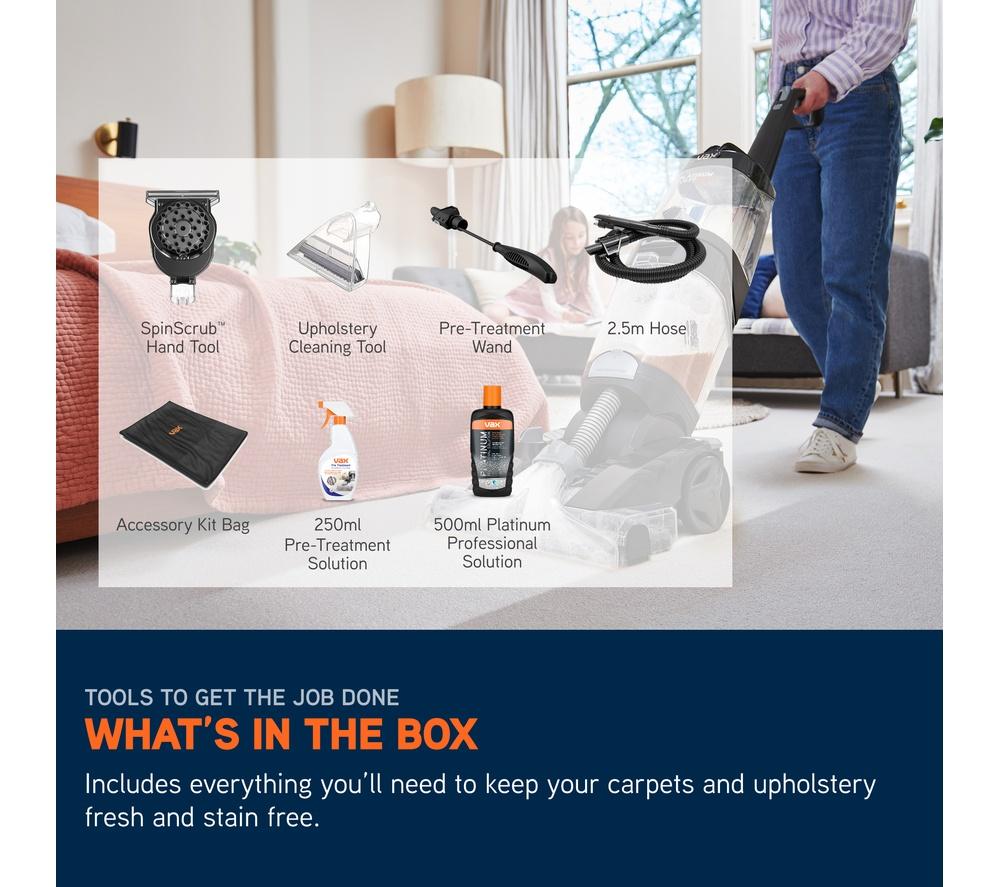 VAX Platinum Power Max ECB1SPV1 Upright Carpet Cleaner - Black image number 10 of 10