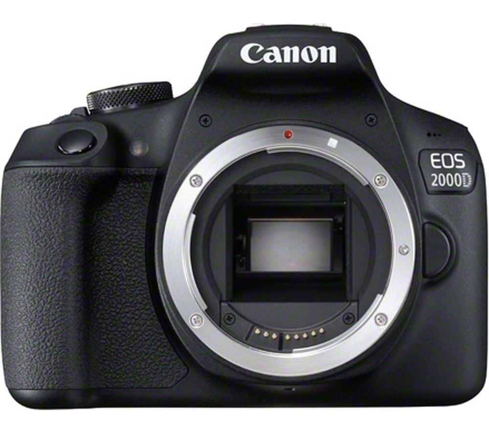 Image of CANON EOS 2000D DSLR Camera - Body Only, Black