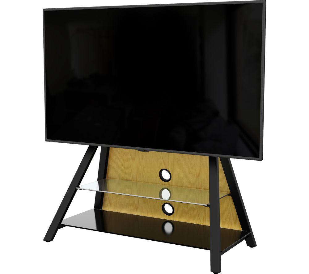 AVF Easel 925 mm TV Stand with Bracket for up to 65" TVs - Oak / Walnut / Black/ White image number 3 of 16