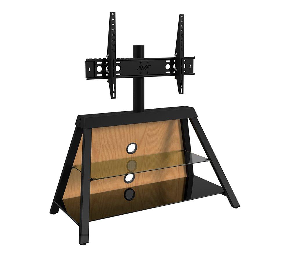 AVF Easel 925 mm TV Stand with Bracket for up to 65" TVs - Oak / Walnut / Black/ White image number 9 of 16