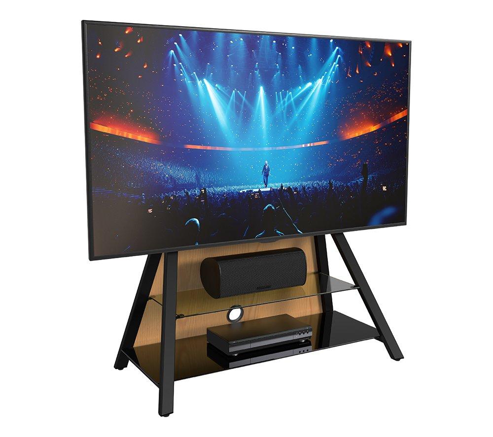 AVF Easel 925 mm TV Stand with Bracket for up to 65" TVs - Oak / Walnut / Black/ White image number 11 of 16