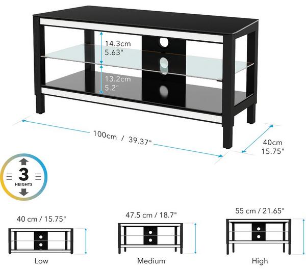 AVF Twist 1000 TV Stand with 4 Colour Settings image number 6