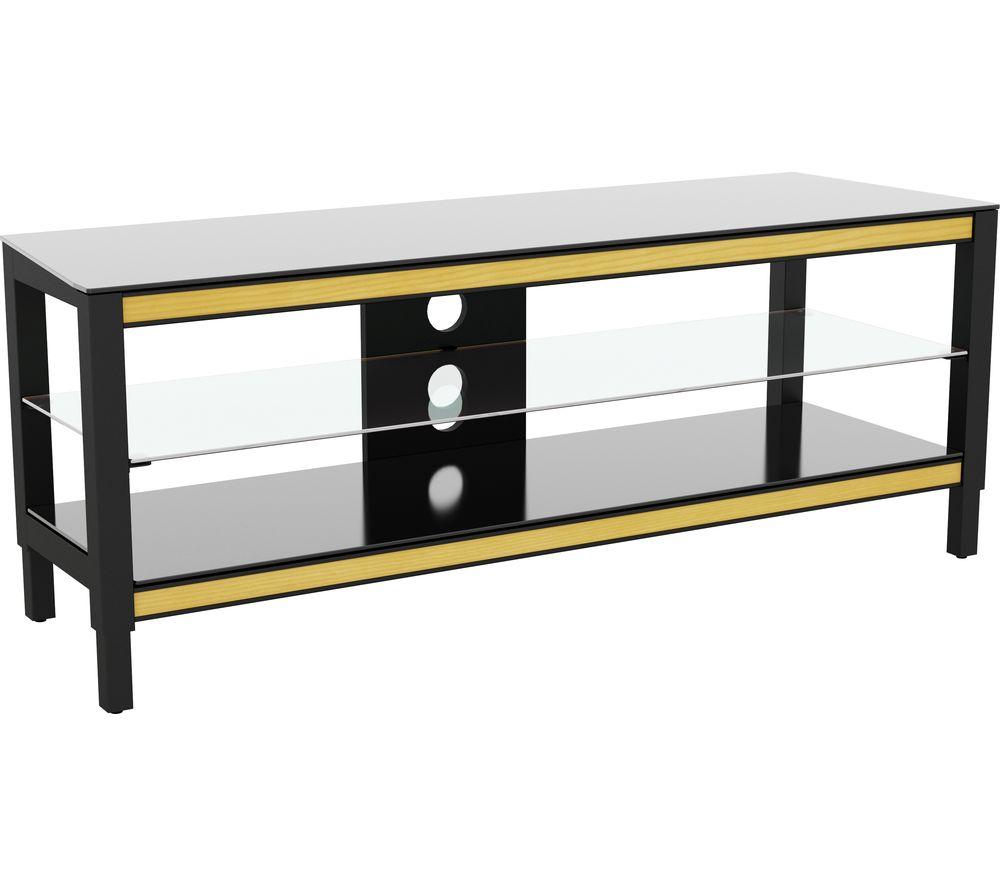 AVF Twist 1250 mm TV Stand with 4 Colour Settings, Black,Brown,White