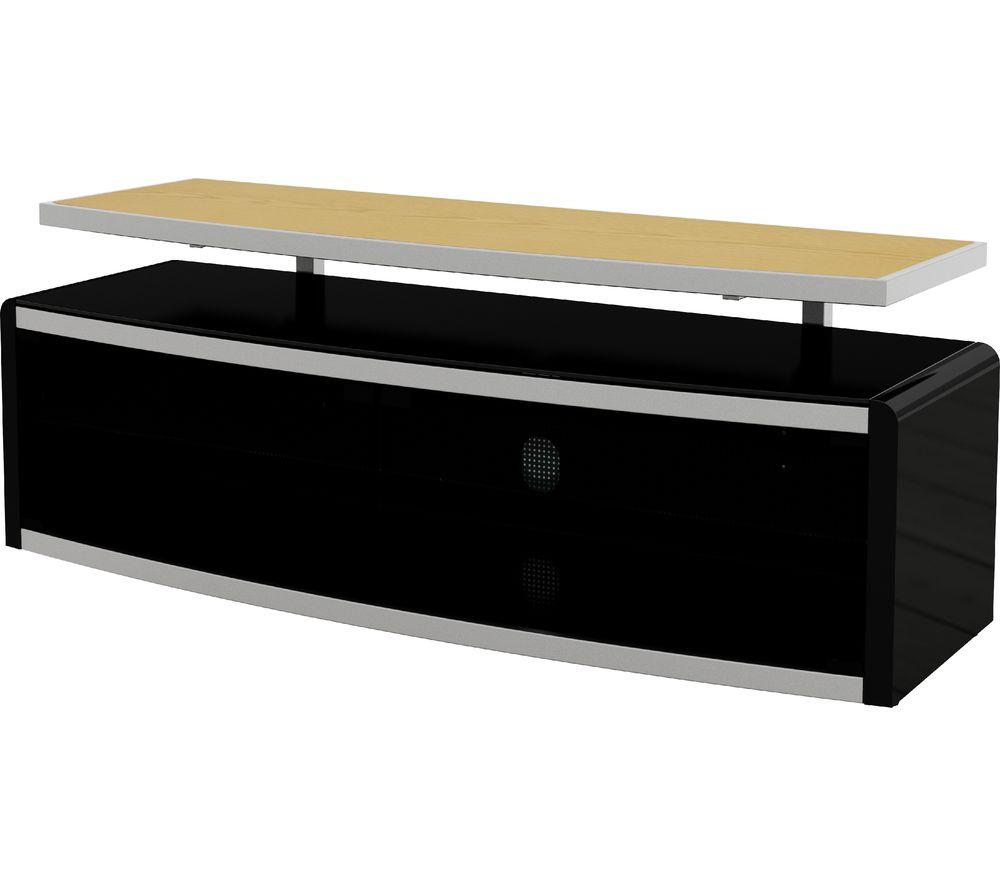 AVF Stage 1250 mm TV Stand with 4 Colour Settings, Black,Brown,White