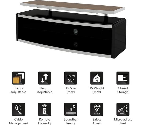 AVF Stage 1250 mm TV Stand with 4 Colour Settings image number 1