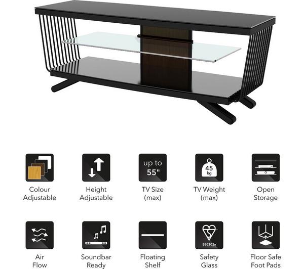 AVF Flow 1250 TV Stand with 4 Colour Settings image number 8
