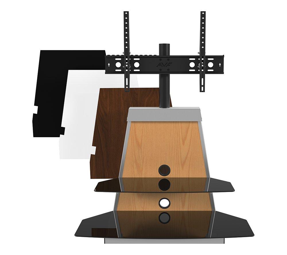 AVF Stack 900 mm TV Stand with Mount for up to 90" TVs - Oak / Walnut / Black / White image number 2 of 9