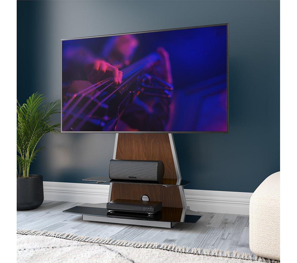 AVF Stack 900 mm TV Stand with Mount for up to 90" TVs - Oak / Walnut / Black / White image number 5 of 9
