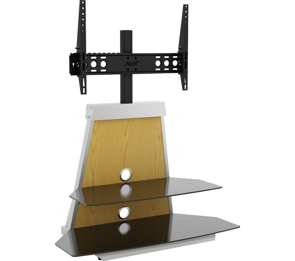 AVF Stack 900 mm TV Stand with Mount for up to 90" TVs - Oak / Walnut / Black / White image number 9 of 9