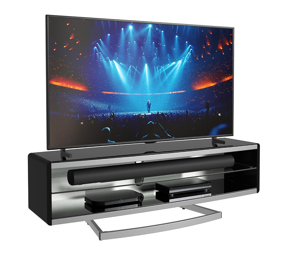 AVF Portal 1500 mm TV Stand for up to 70" TVs - Walnut / White image number 3 of 8