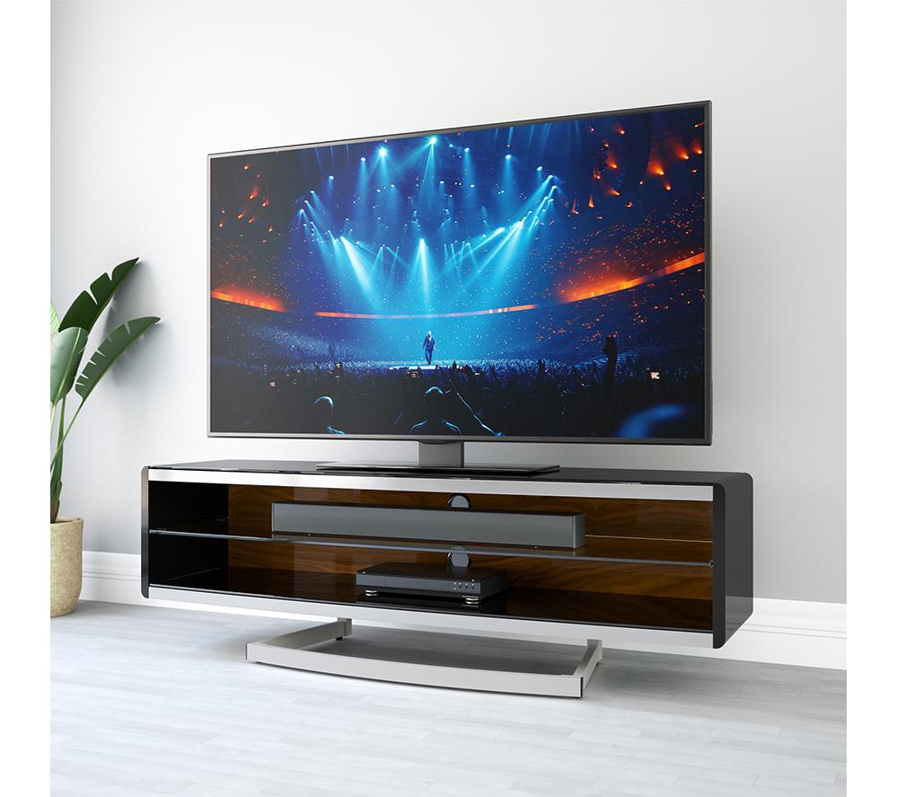 AVF Portal 1500 mm TV Stand for up to 70" TVs - Walnut / White image number 4 of 8