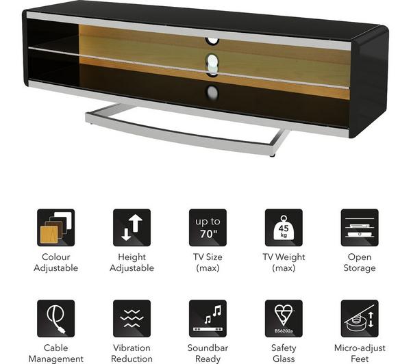 AVF Options Portal 1500 mm TV Stand with 4 Colour Settings image number 4