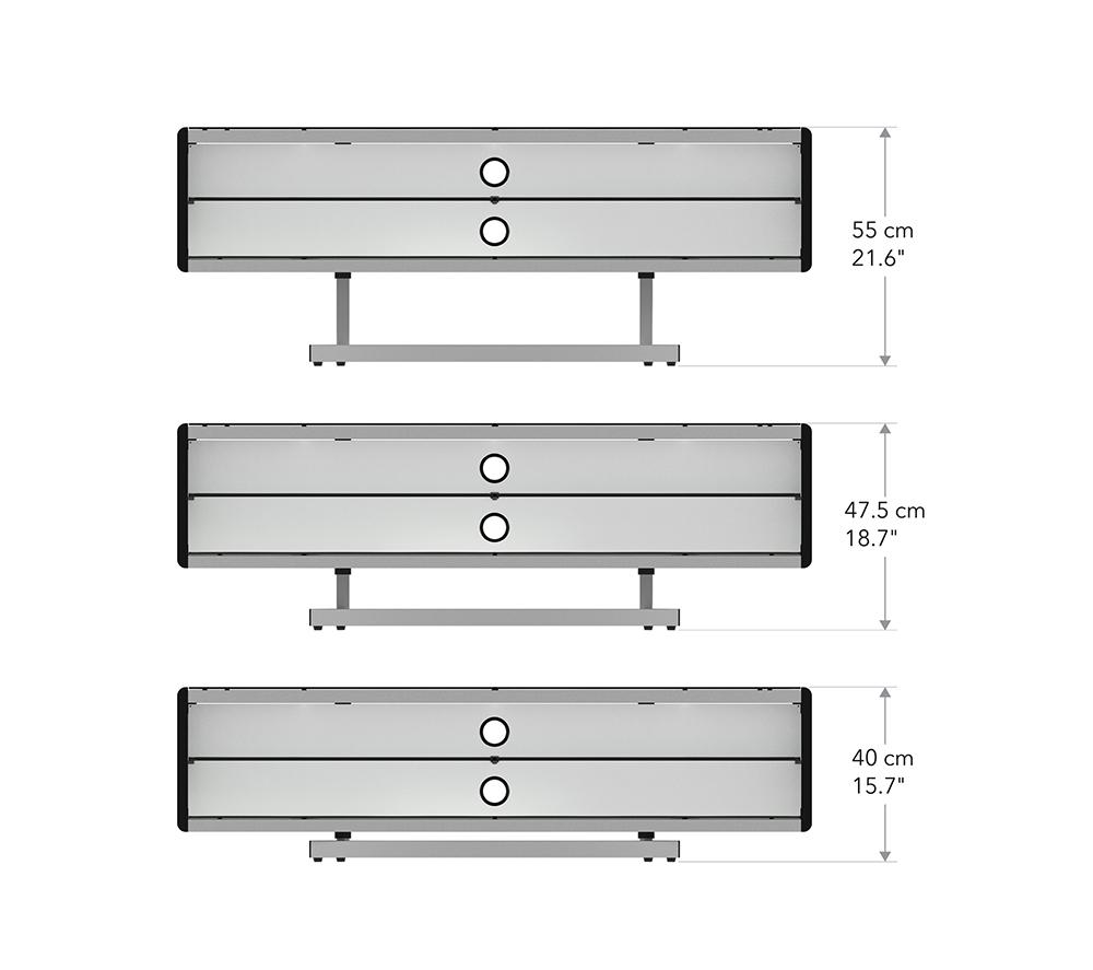 AVF Portal 1500 mm TV Stand for up to 70" TVs - Walnut / White image number 7 of 8