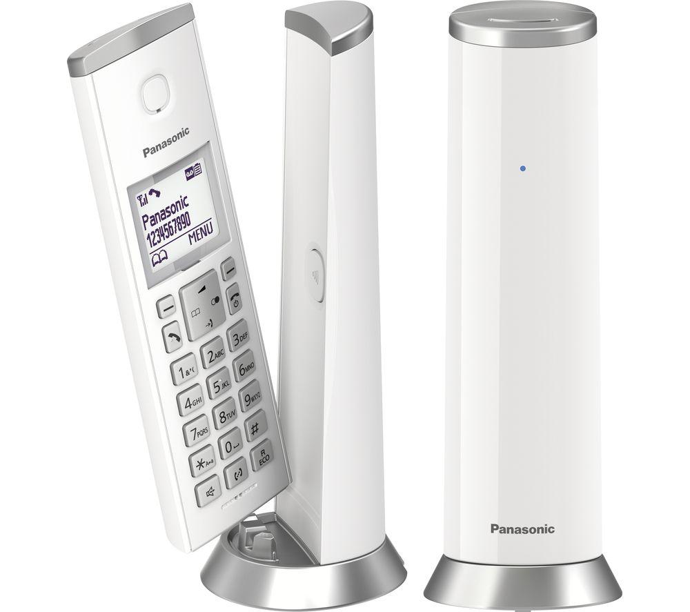 PANASONIC KX-TGK222 Cordless Phone - Twin Handsets, White