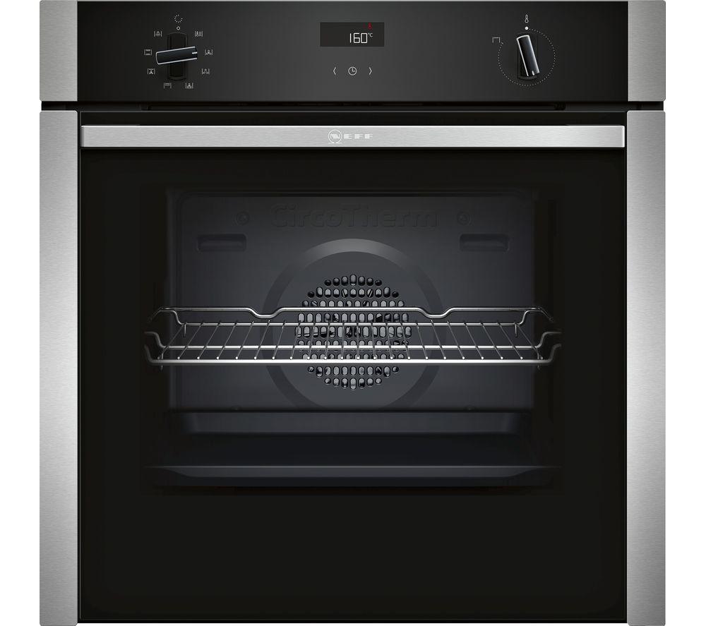 NEFF N50 B4ACF1AN0B Slide&Hide Electric Oven - Stainless Steel, Stainless Steel