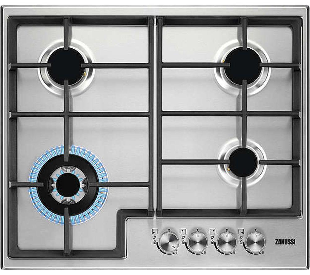 ZANUSSI ZGH66424XX Gas Hob - Stainless Steel, Stainless Steel