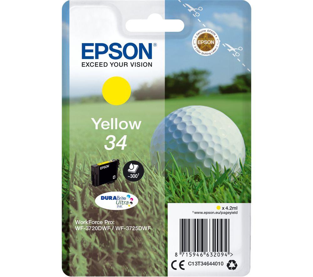 Epson Golf ball Singlepack Yellow 34 DURABrite Ultra Ink - Image 5