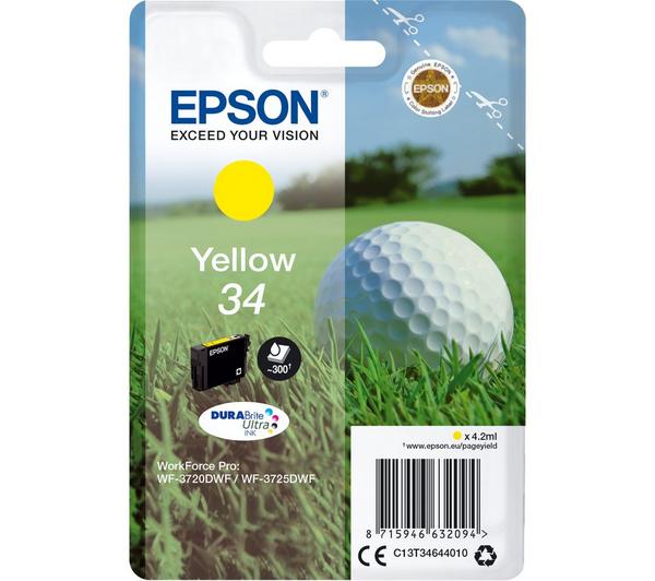 EPSON Golf Ball 34 Yellow Ink Cartridge image number 0